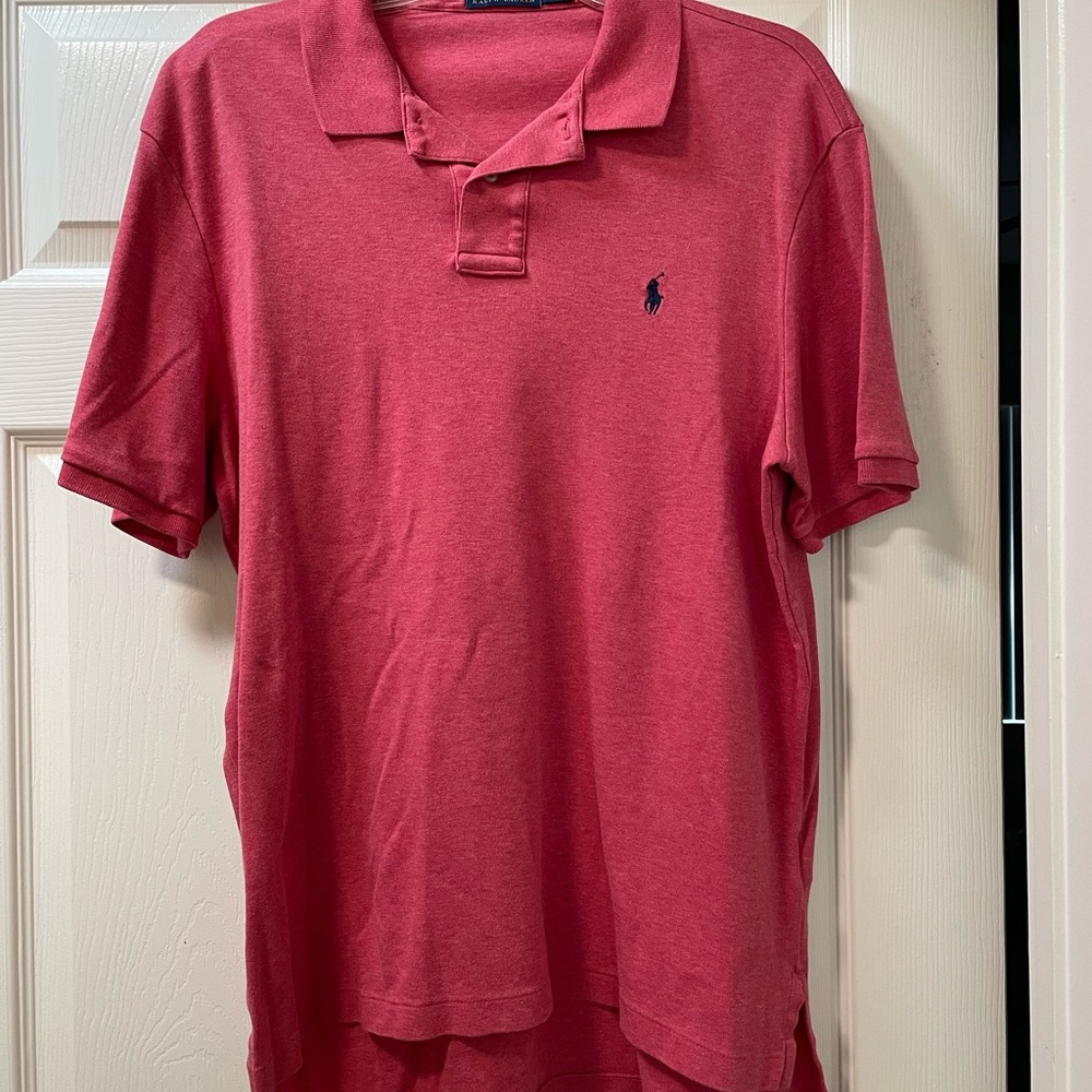 Polo by Ralph Lauren Men's Polo Shirt in Rich Red
